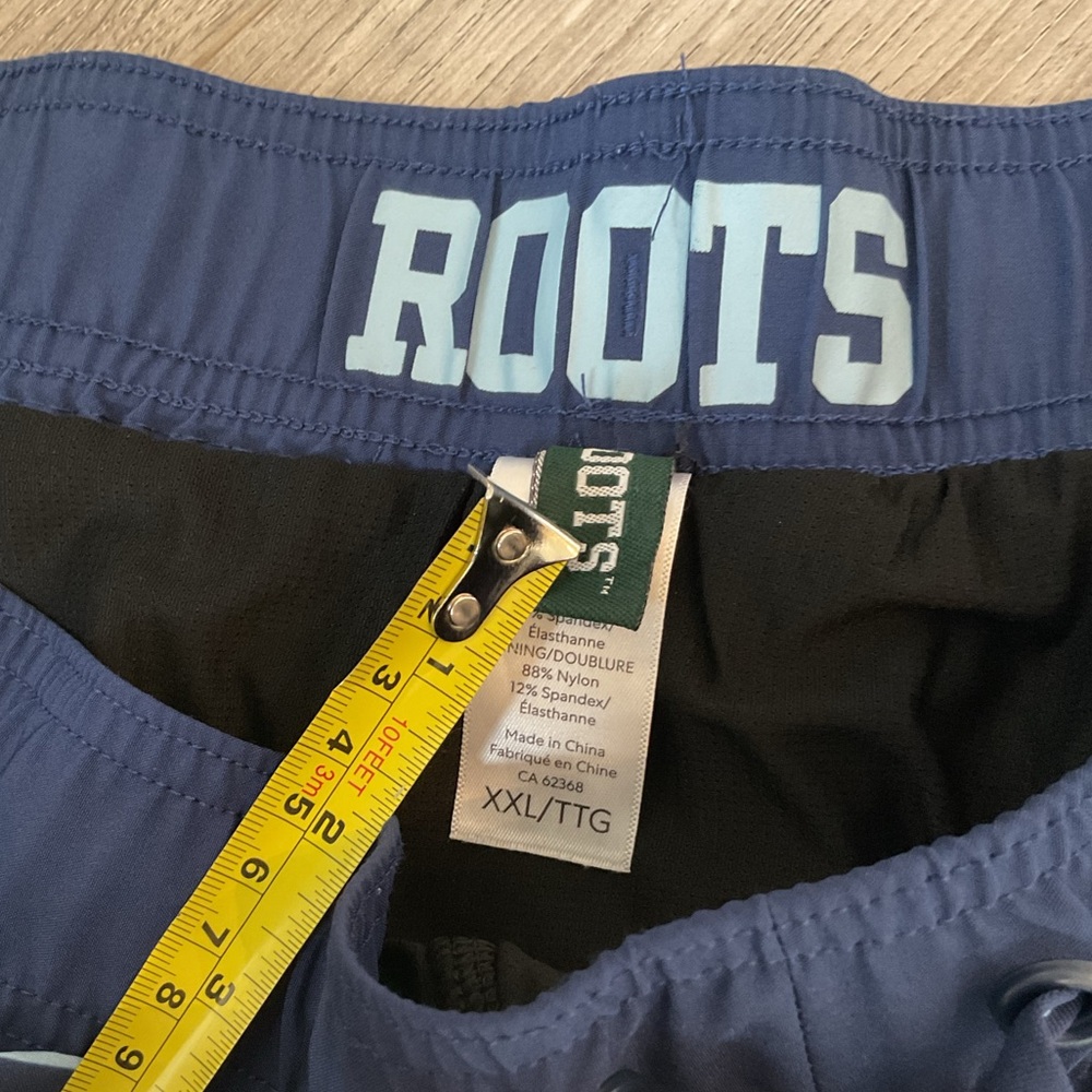 ***Roots Men's Swim Shorts - Blue and Orange Stripes - Picture 2 of 10